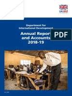 DFID Annual Report and Accounts 2018 To 2019