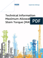 Technical Information Maximum Allowable Stem Torque (MAST) : Inspired by Challenge