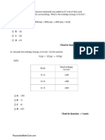 Energetics I (Multiple Choice) QP