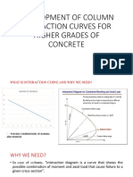 Interaction Curves For Higher Grade of Concrete