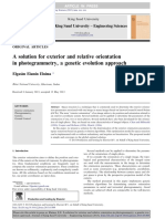 A Solution For Exterior and Relative Orientation in Photogrammetry, A Genetic Evolution Approach