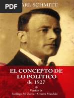 Carl Schmitt - Versión de Santiago M. Zarria-Günter Maschke - El Concepto de Lo Político, 1927 - Der Begriff Des Politischen-Res Publica (Formato Libro) (2019) PDF