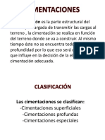 Tipos de Cimentaciones