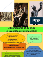 El Manierismo 1530-1580 La Irrupción Del Desequilibrio