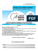 Simulado Enem 2015 1dia PDF