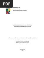 Acuerdos de Exclusividad y Libre Competencia Análisis de La Competitividad de Una Conducta