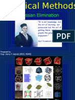 Gaussian Elimination Solution of Simultaneous Equation