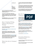 Technical Writing