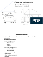 Testing of Materials: Tensile Properties: Mechanical Properties of Metals Stress-Strain Curve (Mild Steel)