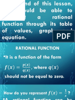 Graph, Table of Values, and Equation of RF