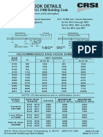 Standard Hook Details: in Accordance With ACI 318M Building Code