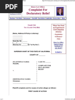 Free Legal Form - Complaint For Declaratory Relief