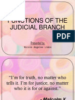 Functions of Judicial Branch