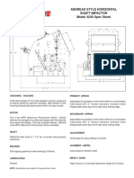 Andreas Style Horizontal Shaft Impactor Model 4240 Spec Sheet