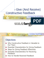 How To Give and Receive Constructive Feedback