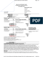 Abacus Electronic Ticket Passenger Itinerary/Receipt Customer