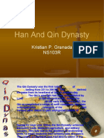 Han and Qin Dynasty (Kristian's Report)