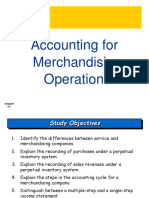 Accounting For Merchandising Operations