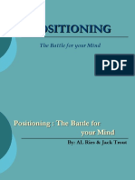 Positioning: The Battle For Your Mind