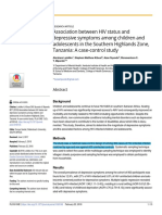 Association Between HIV Status and Depressive Symptoms Among Children and Adolescents in The Southern Highlands Zone, Tanzania: A Case-Control Study