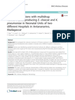 Neonatal Infections With Multidrugresistant ESBL-producing E. Cloacae and K. Pneumoniae in Neonatal Units of Two Different Hospitals in Antananarivo, Madagascar