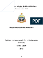 B.SC MathHons Syllabus CBCS 2018 RKMRC PDF