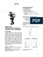 MODEL 3514 Two Position, Three Way Control Valve Assembly: Description