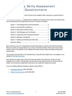 Study Skills Assessment Questionnaire