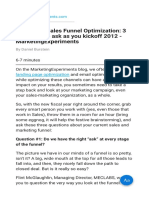 Marketing-Sales Funnel Optimization 3 Questions To Ask As You Kickoff 2012 - MarketingExperiments