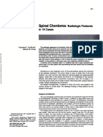 Spinal Chordoma: Radiologic Features: in 14 Cases