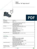 Product Data Sheet: Transformer - T20 - Sepam Series 20