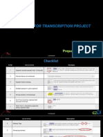 Checklist For Transcription