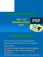 (Intake/Output Chart) : HMD 11302 Nursing Science 1 Unikl