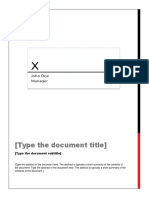 Type The Document Title