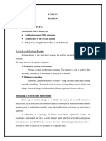 Unit III System Design