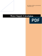 Water Supply Calculation: Mr. Abdul Azeez Al Muhannadi - Private Villa