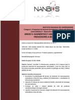 ANEXO 3. Diagnostico y Analisis FODA de Los Proveedores A Beneficiar