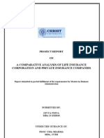A Comparative Analysis Between LIC and Private Insurance Companies