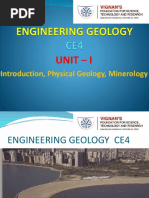 Unit - I: Introduction, Physical Geology, Minerology