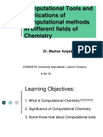 Lecture No. 1 - Computational Chemistry Tools & Application of Computational Methods