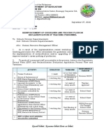 Region Memo Asd 16 Reinforcement of Guidelines and Process Flow On Reclassification of Teaching Personnel