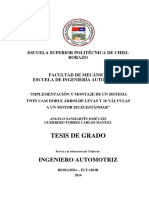 Tesis de Grado: Ingeniero Automotriz