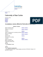 University of San Carlos Masters Programs