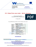 D12: Watertime Case Study - Berlin, Germany: Klaus Lanz and Kerstin Eitner International Water Affairs, Hamburg, Germany