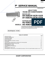 Service Manual: AH-X08CR/10CR/13CR AY-X08CR/10CR/13CR AU-X08CR/10CR/13CR AE-X08CR/10CR/13CR