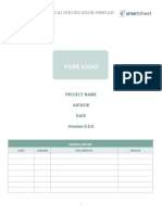 Technical Specification Sheet