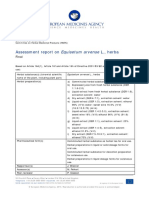 Final Assessment Report Equisetum Arvense L Herba en