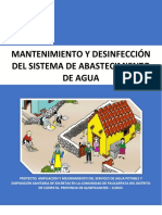 Manual de Mantenimiento y Desinfección Del Sistema de Abastecimiento de Agua