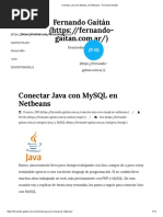 Conectar Java Con MySQL en Netbeans - Fernando Gaitán