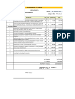 Presupuesto. Reacondicionamiento de Porton